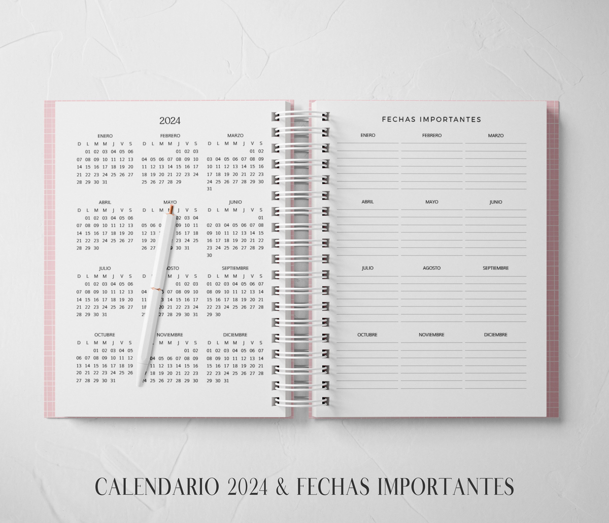 Thepennybug Planner 2024 - Pretty in Pink