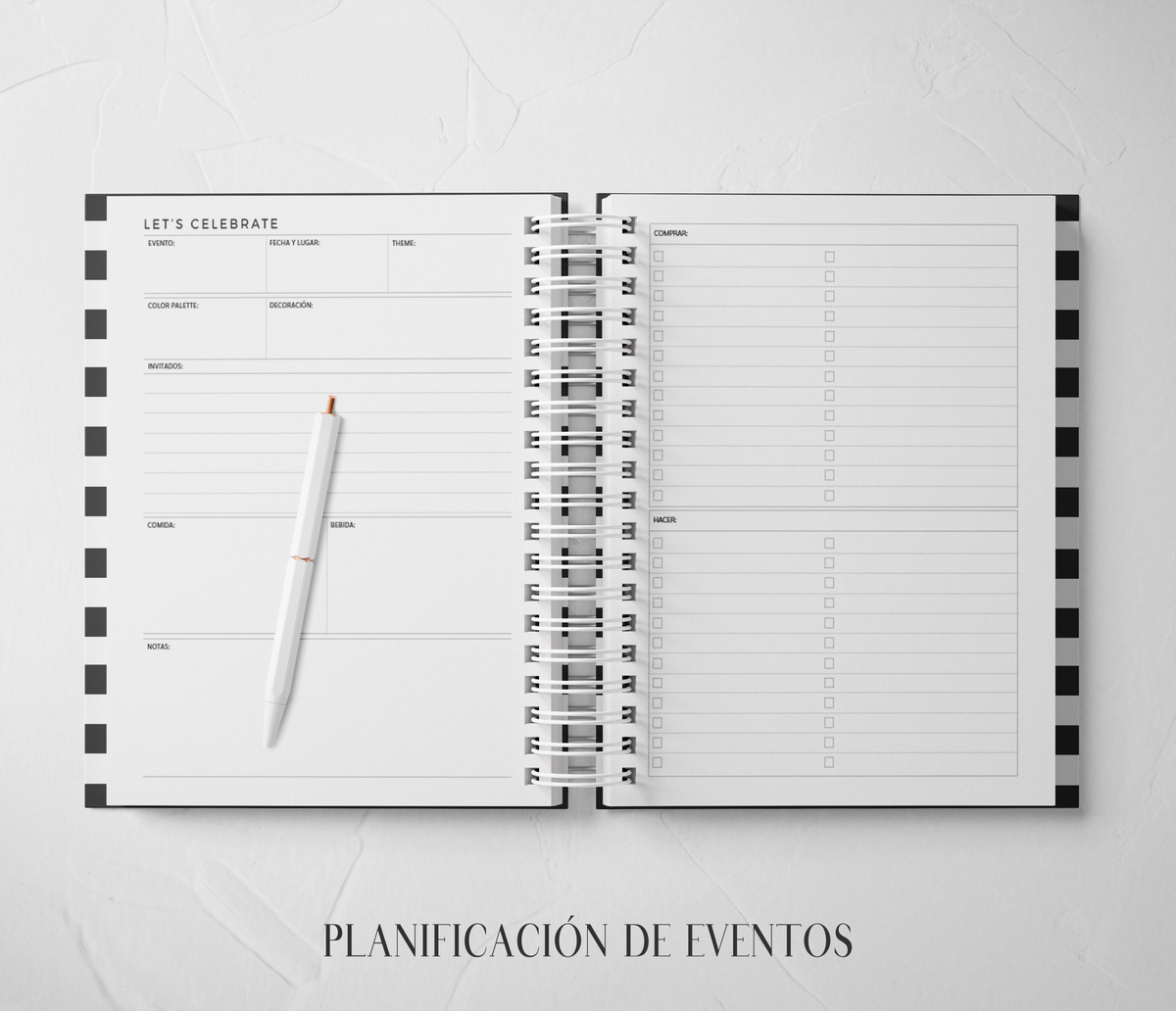 Thepennybug Planner 2024 - Black & White