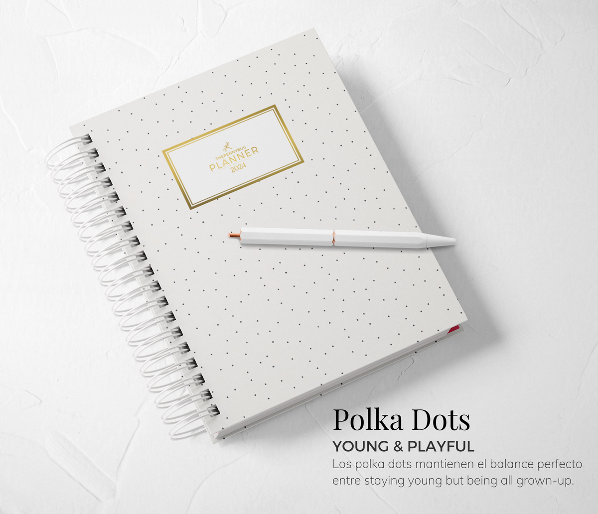 Thepennybug Planner 2024 - Polka Dots