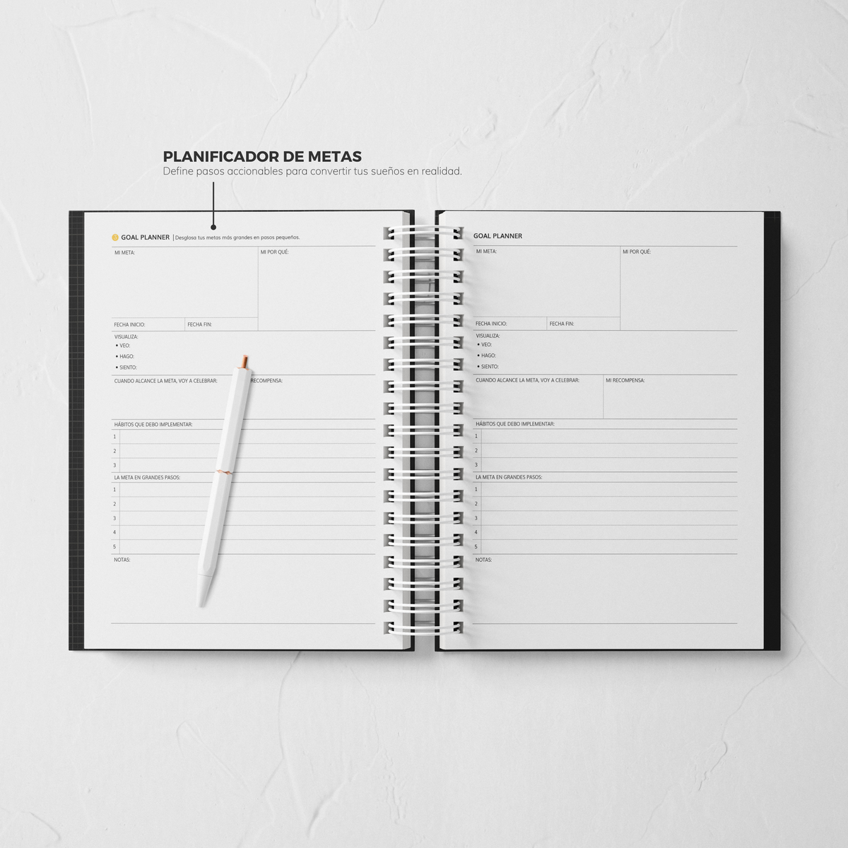 Thepennybug Planner 2025 - Chic Noir