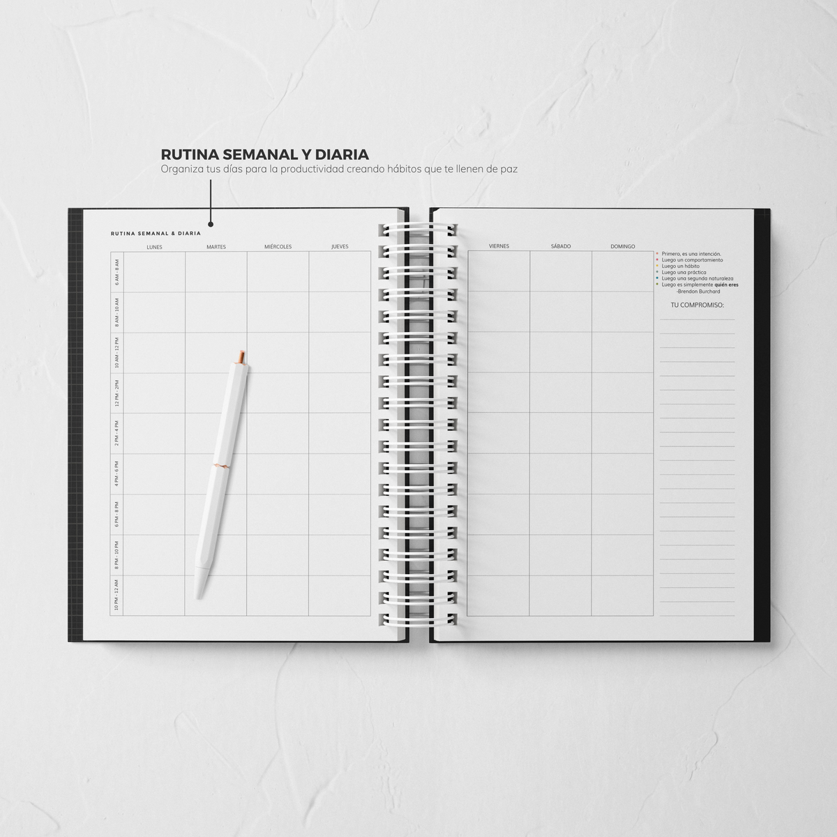 Thepennybug Planner 2025 - Chic Noir