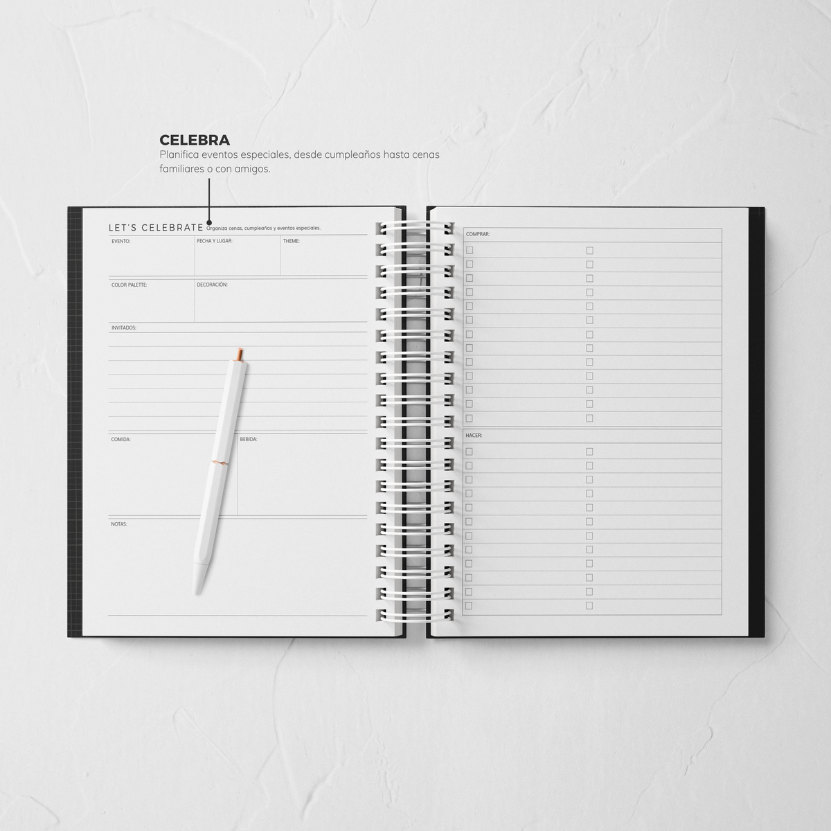 Thepennybug Planner 2025 - Chic Noir